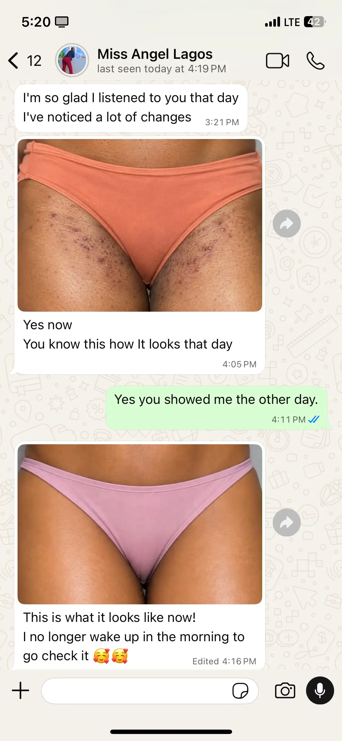 Female WhatsApp proof