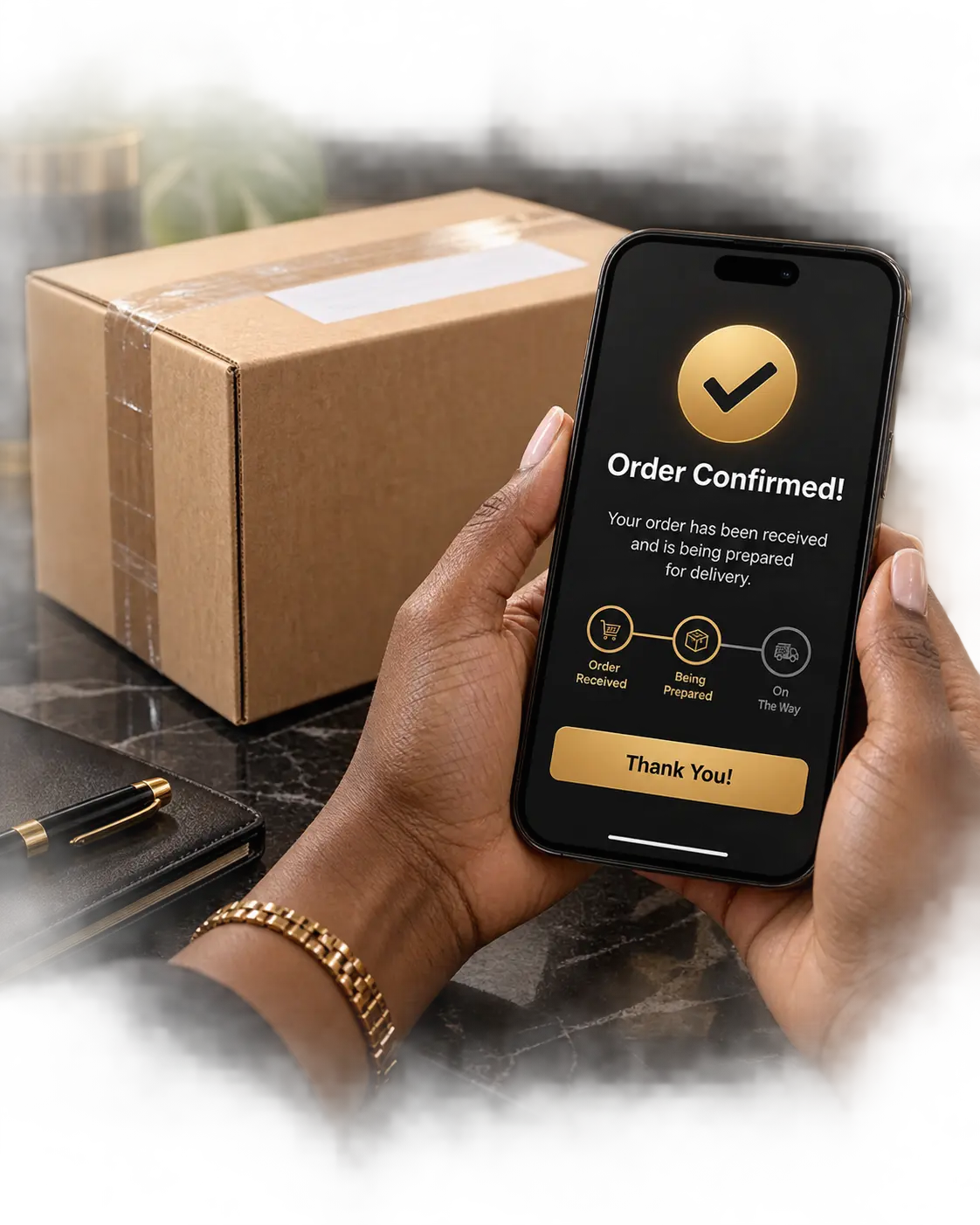Order delivery visual